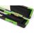 3/4 Baize Master Luxury Black & Green Patch cue case - view 3