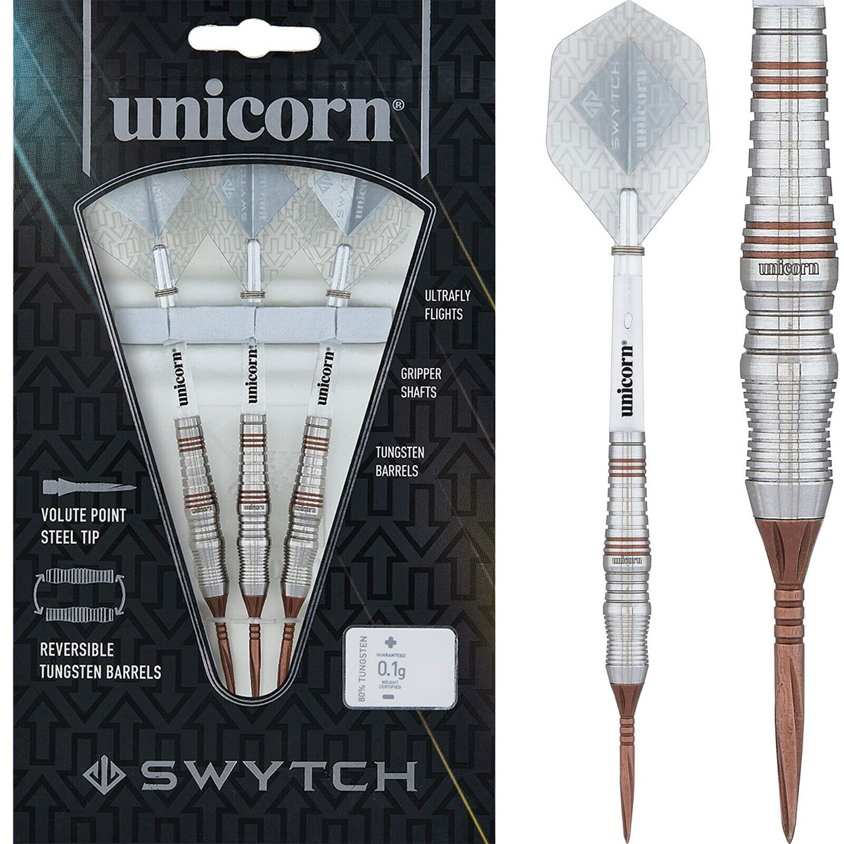 Swytch Rosso darts set - 80% Tungsten