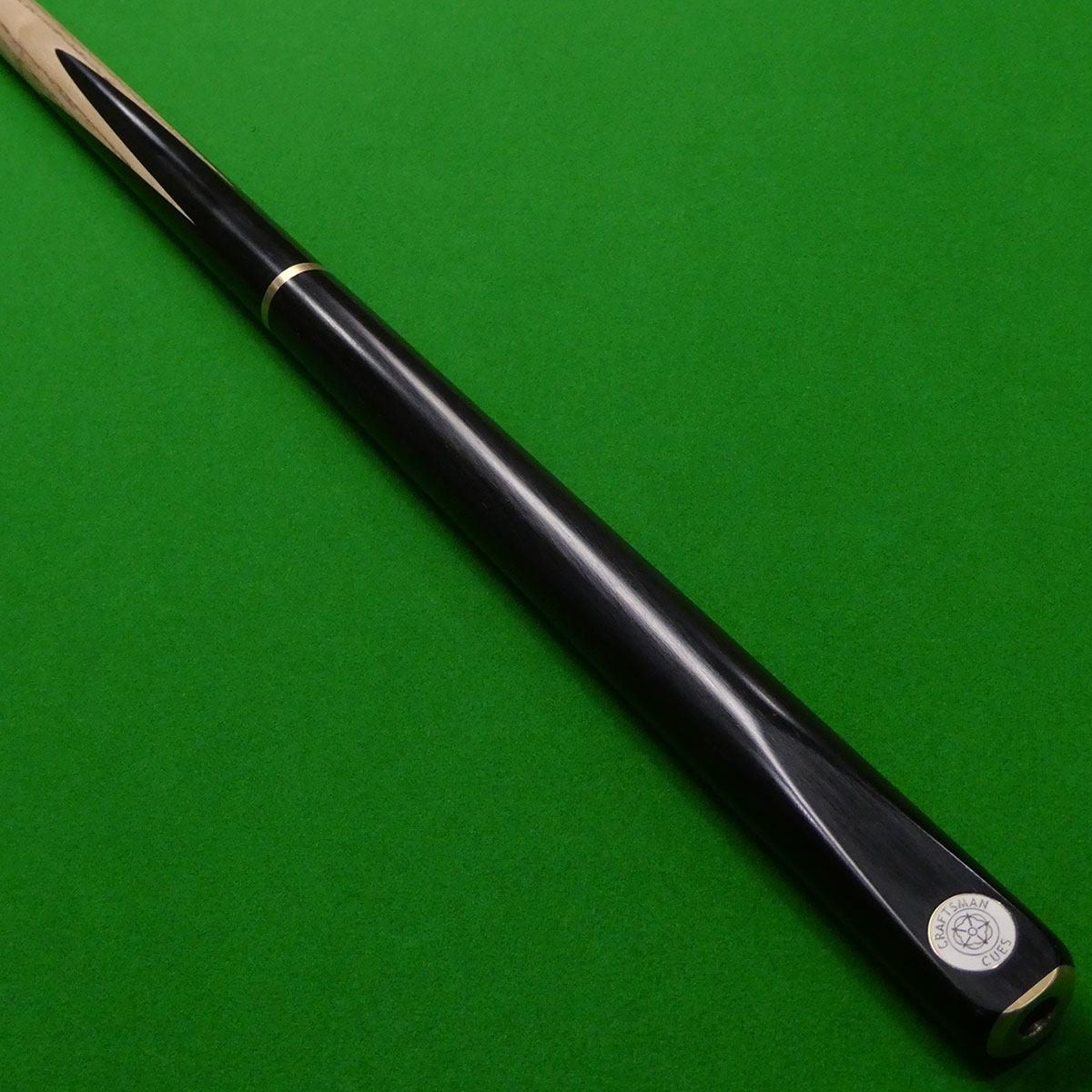 3/4 Craftsman 147 Snooker cue (A) - Hand Spliced - Ebony