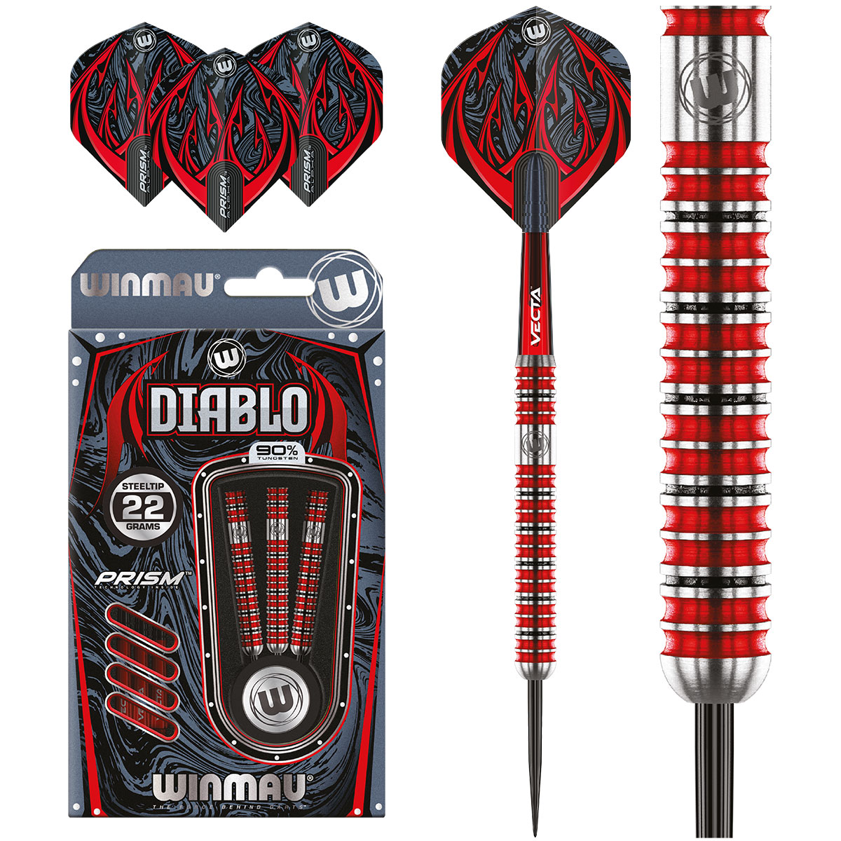 Diablo Parallel Darts 90% Tungsten