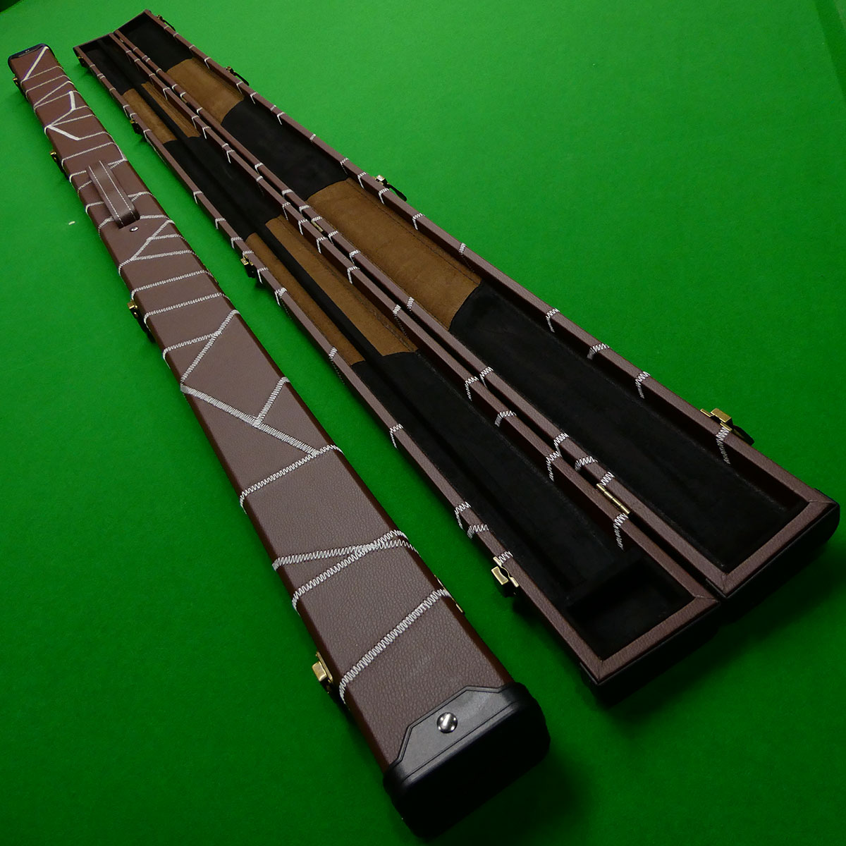 1pc cue case Brown & White stitch