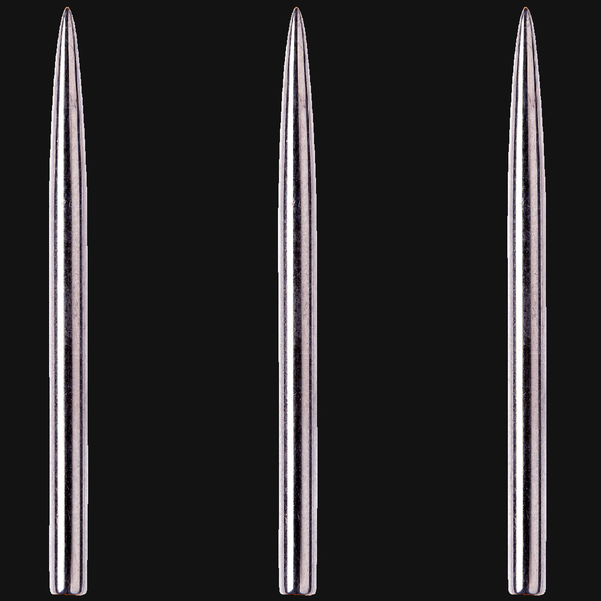 Standard Silver-Effect Dart Points 32mm