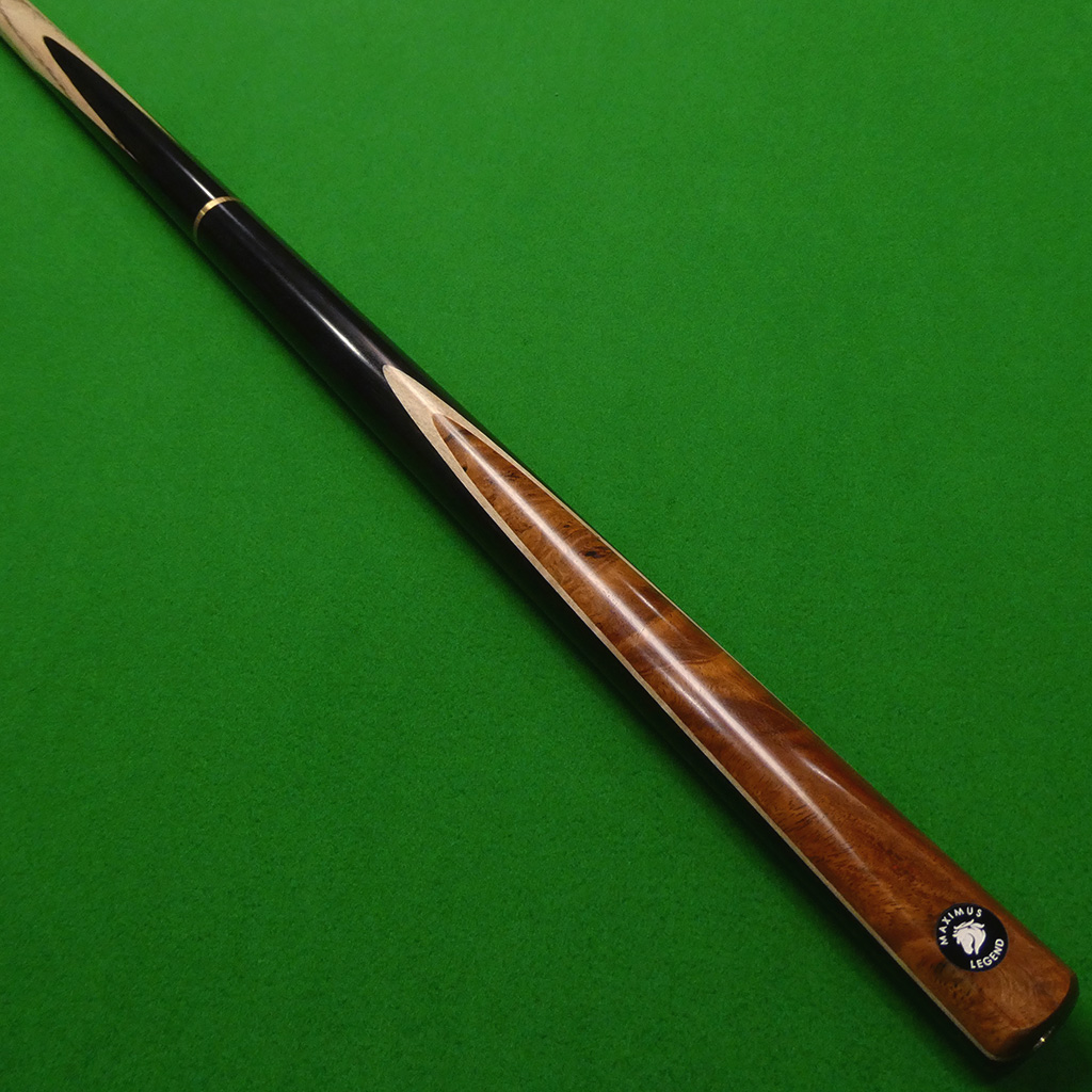 3/4 Maximus Legend Snooker cue - Ash, Ebony & Afzelia (A)