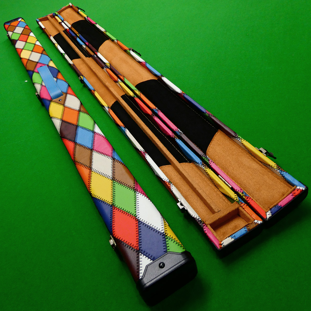 3/4 Multi Diamond cue case