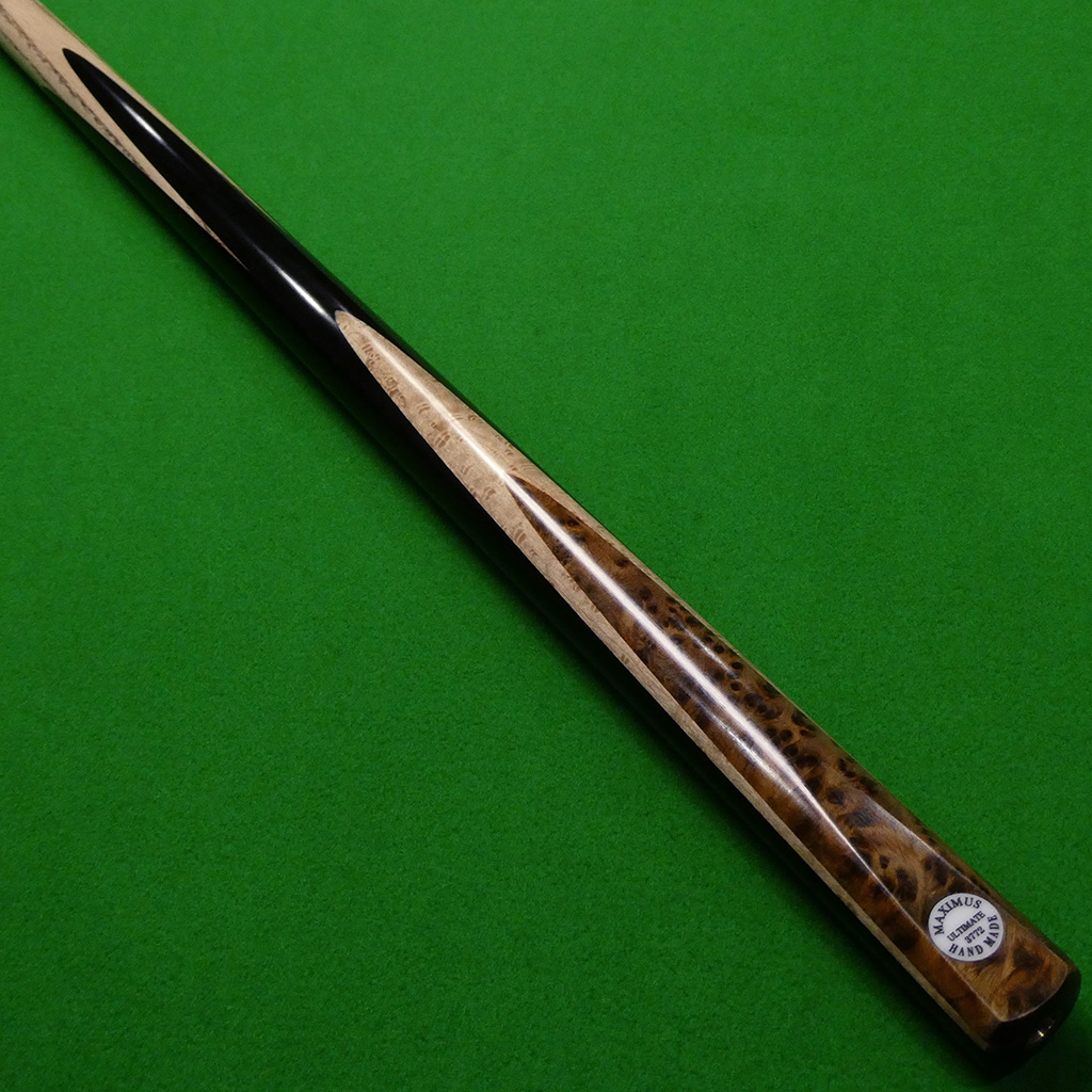 1pc Maximus Ultimate cue 3772 Ultimate Ash shaft, Ebony, Birds Eye & Thuya