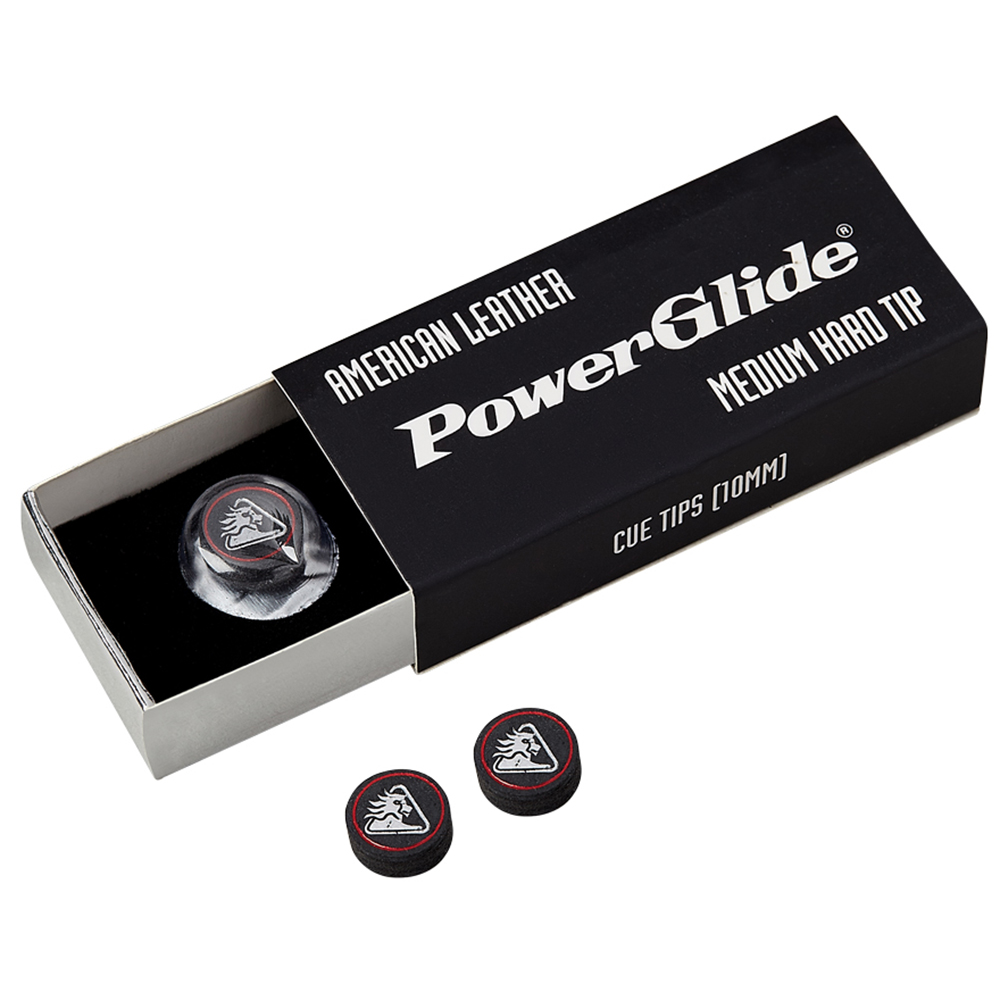 PowerGlide Premium American Leather Cue Tips 2 x 10mm