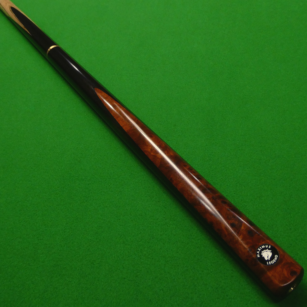 3/4 Maximus Legend Snooker cue - Ash, Ebony & Amboyna (A)