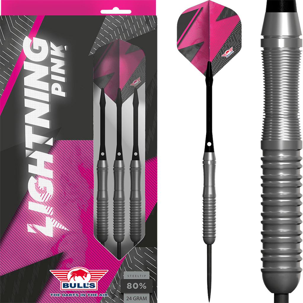 Lightning Pink darts set 80% Tungsten