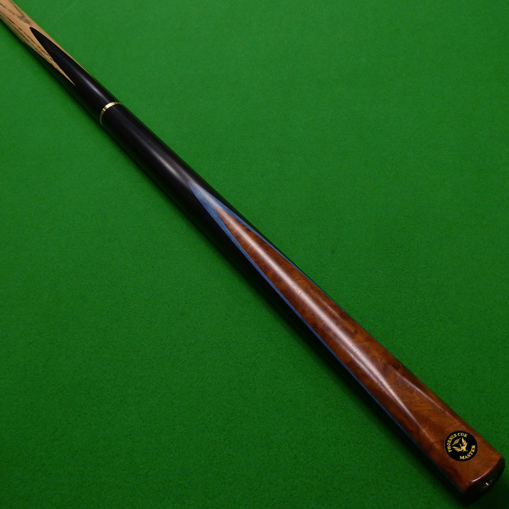 3/4 Master cue M6 Hand spliced cue Ash, Ebony & Amboyna (B)