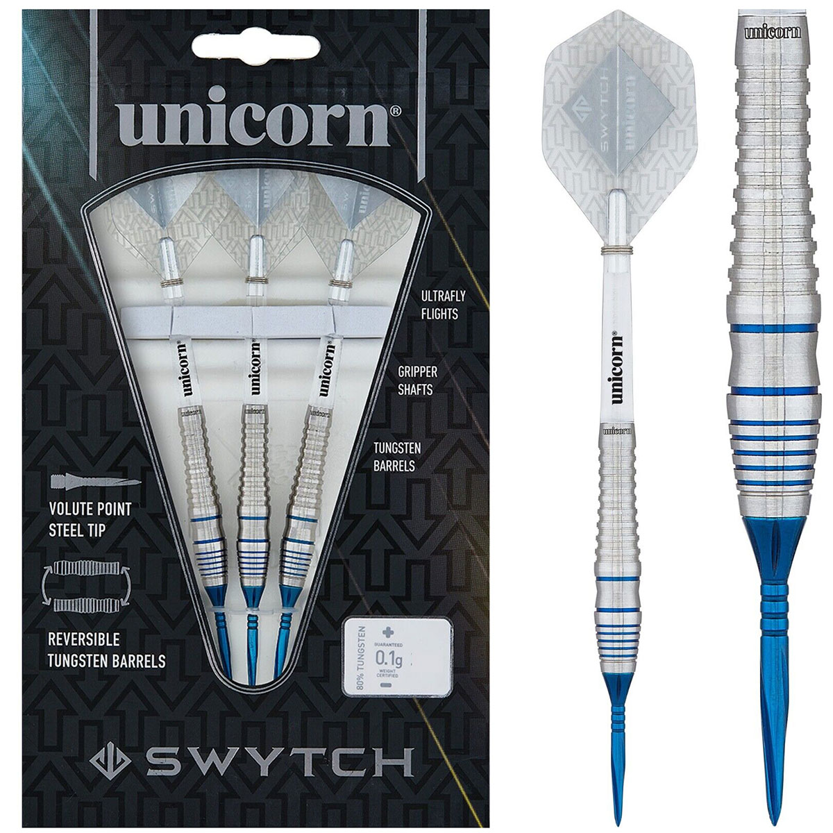 Swytch Blue darts set - 80% Tungsten