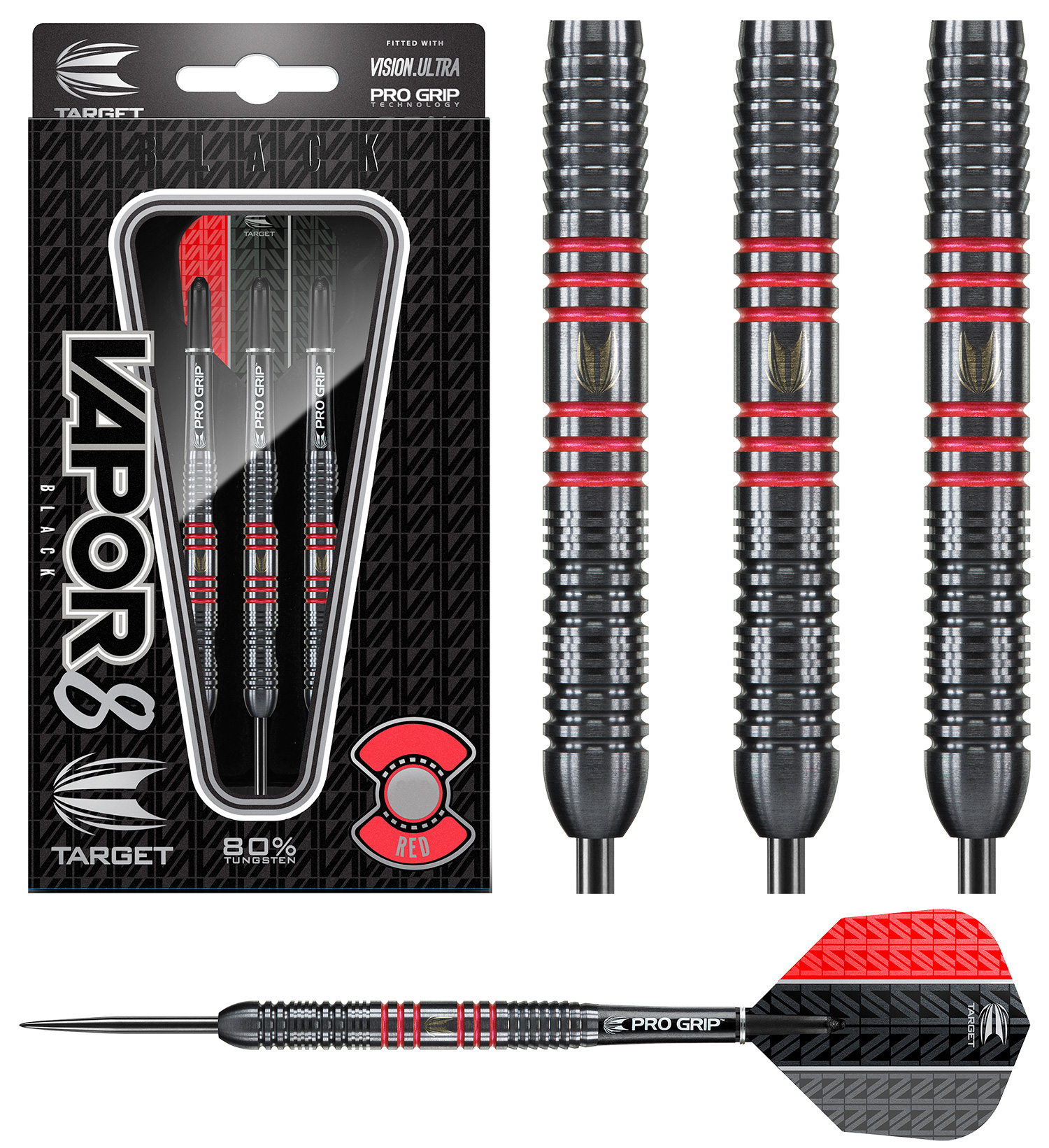 Vapor8 Black Red Darts