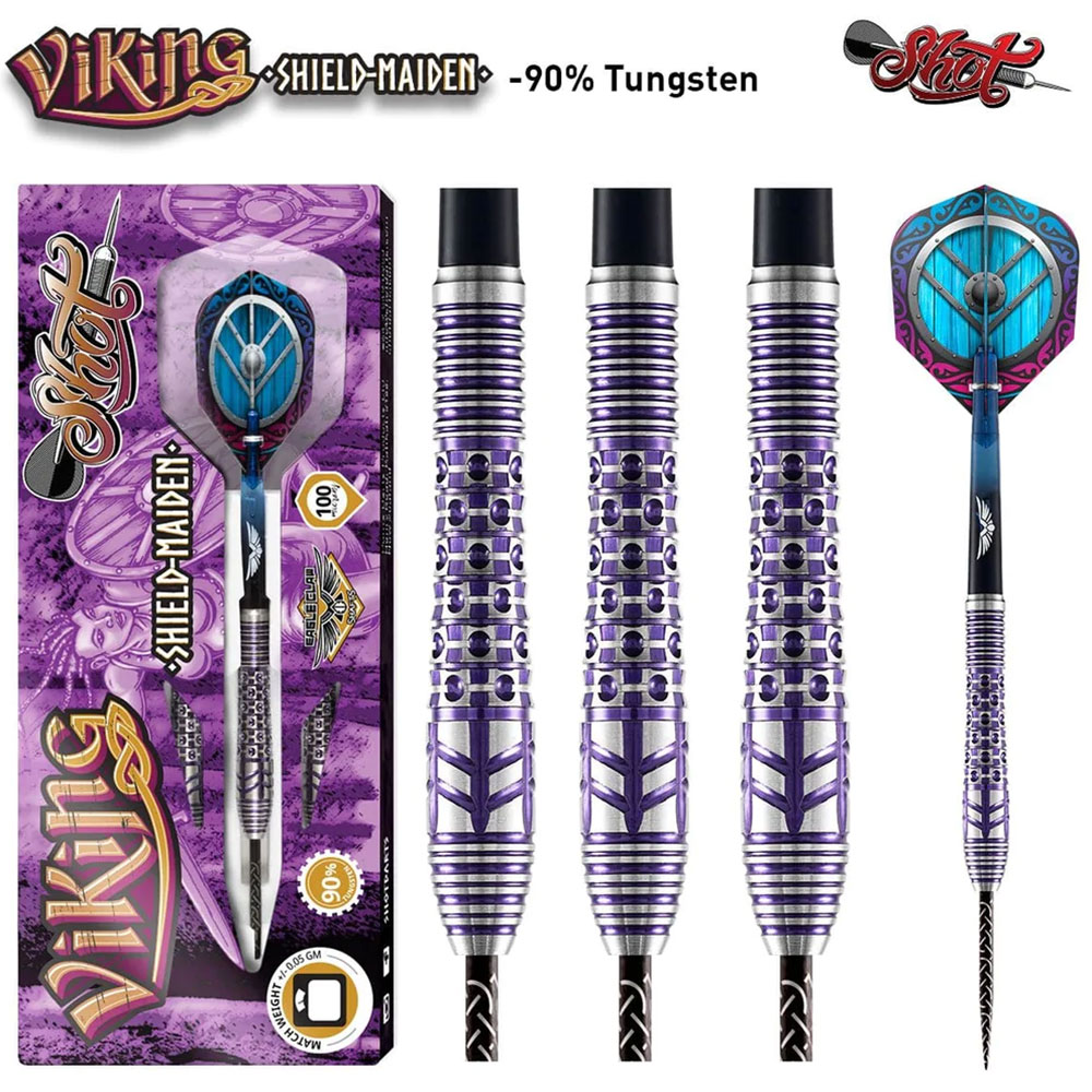 Viking Shield Maiden Steel Tip Darts Set