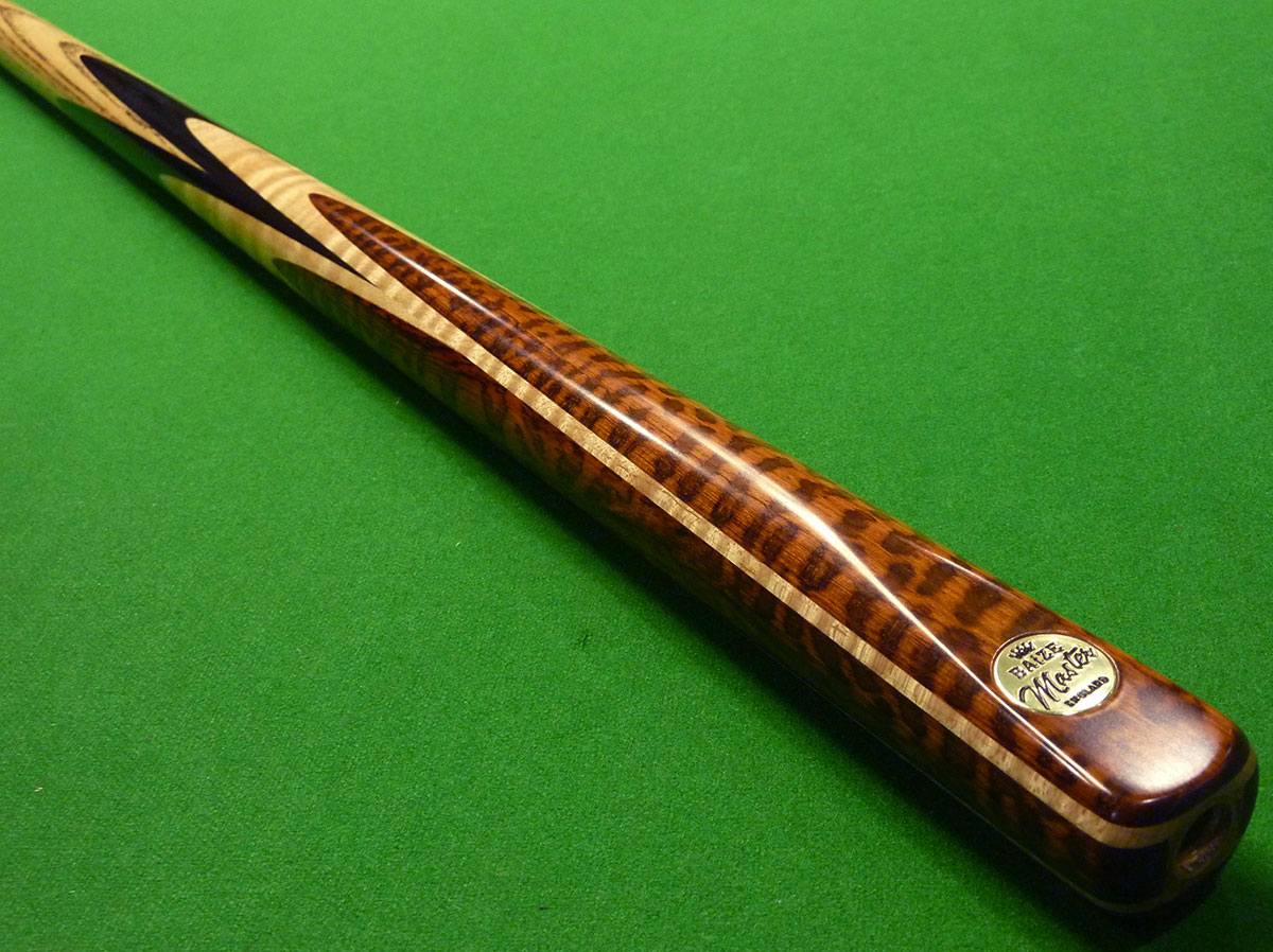 1pc Gold Series Snakewood Baize Master cue + Mini Butt