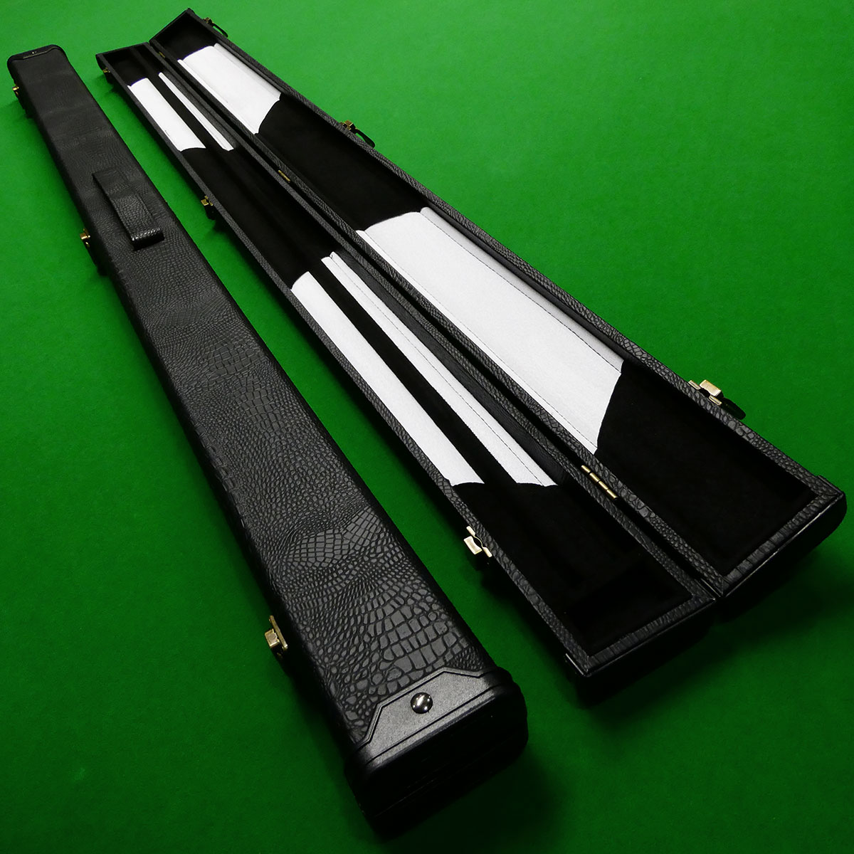 3/4 Black Corcodile cue case