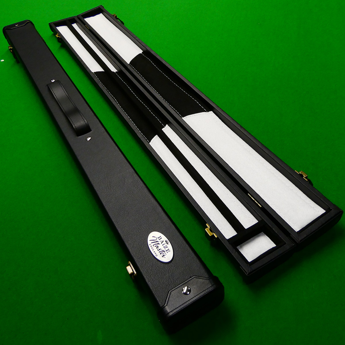 2pc Baize Master cue case - Black