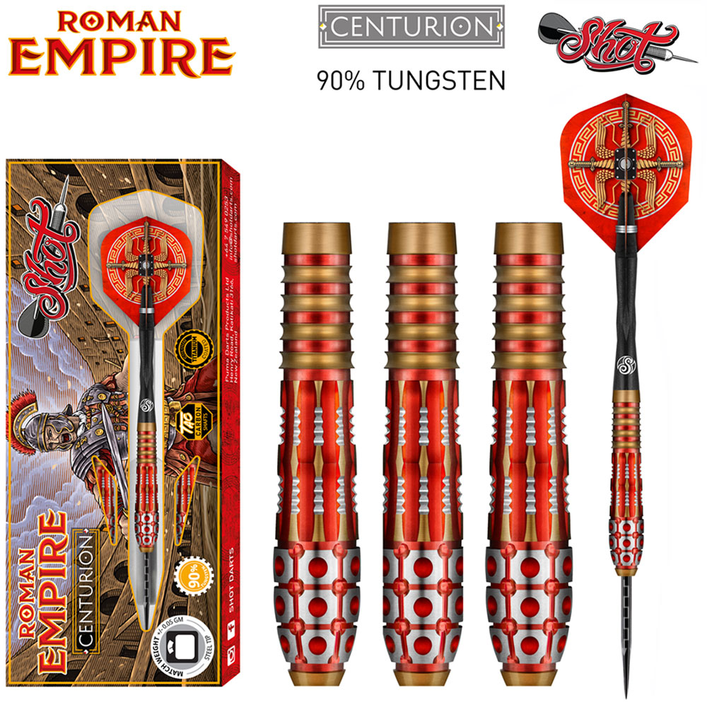 Roman Empire Centurion Steel Tip Darts Set - Bronze