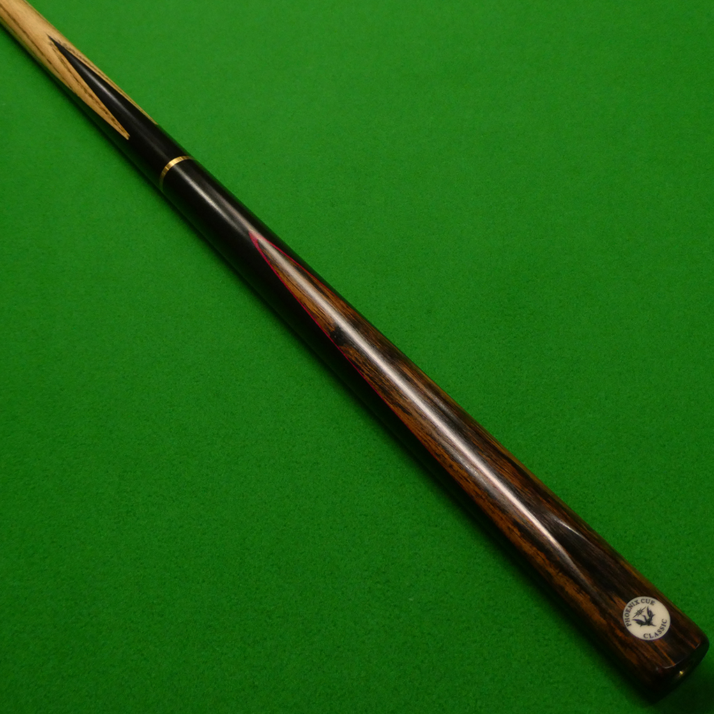 3/4 Phoenix Classic cue Ebony & Macassar Red (A)