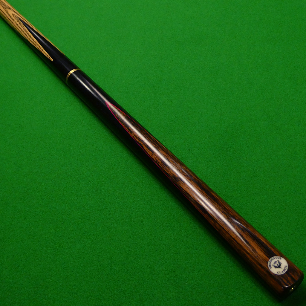3/4 Phoenix Classic cue Ebony & Macassar Red (B)