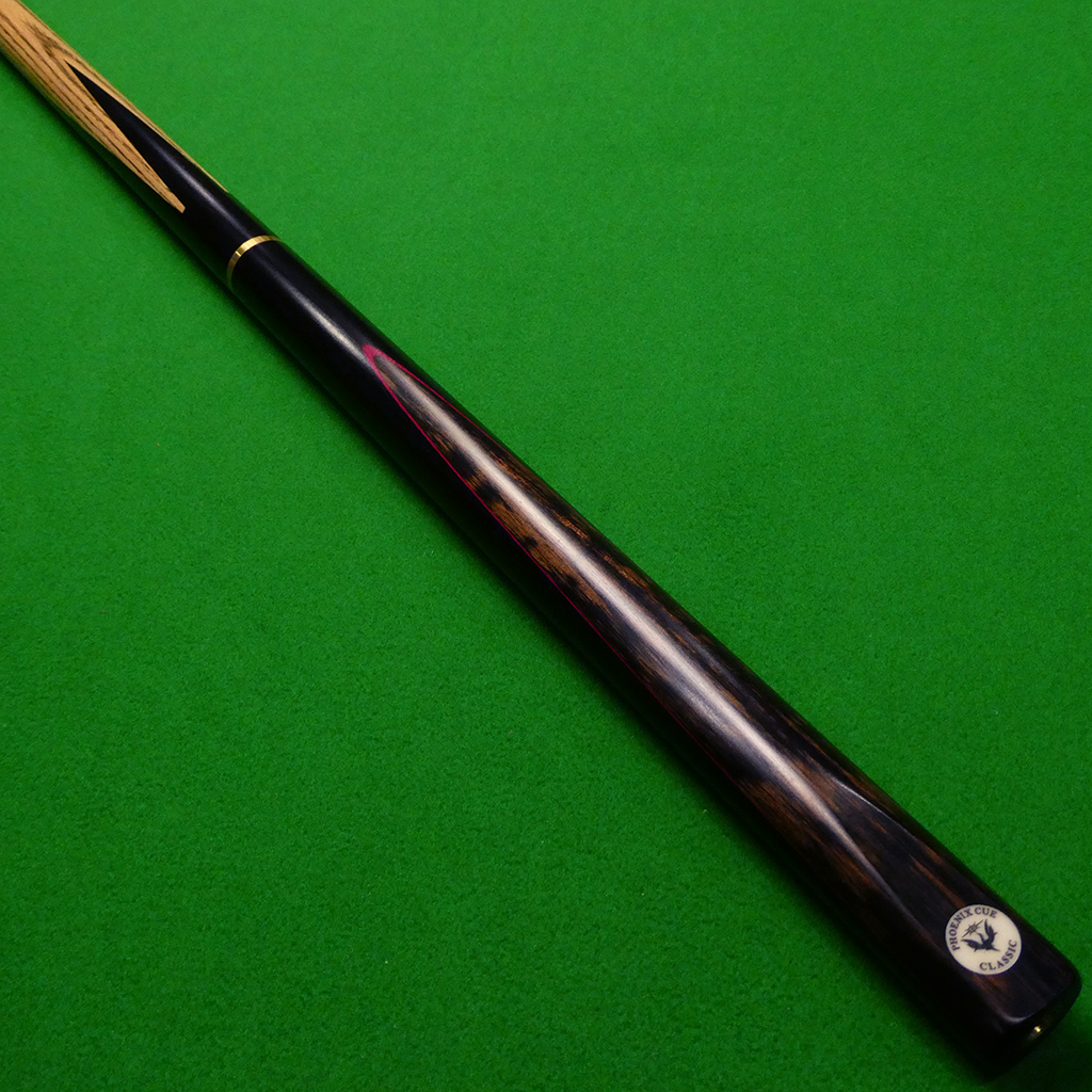 3/4 Phoenix Classic cue Ebony & Macassar Red (M)