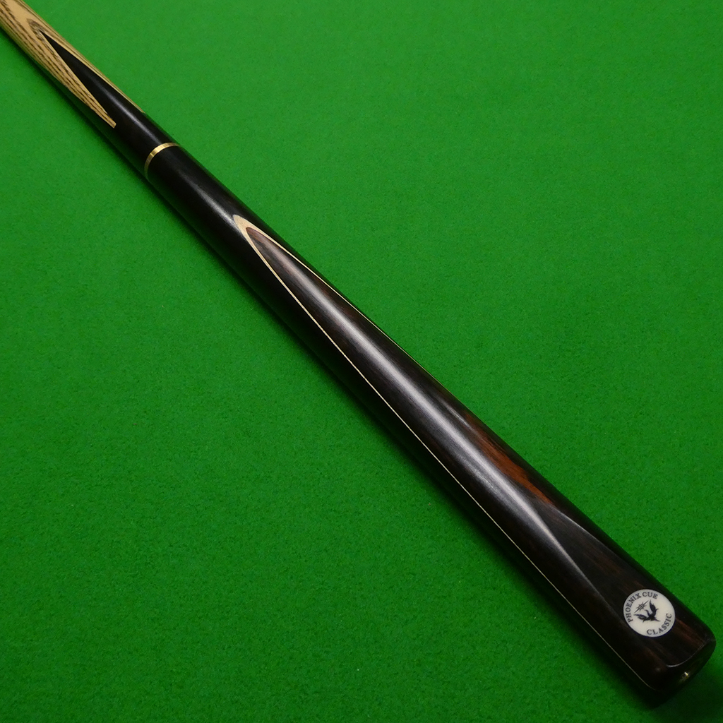 3/4 Phoenix Classic cue Ebony & Macassar White (B)