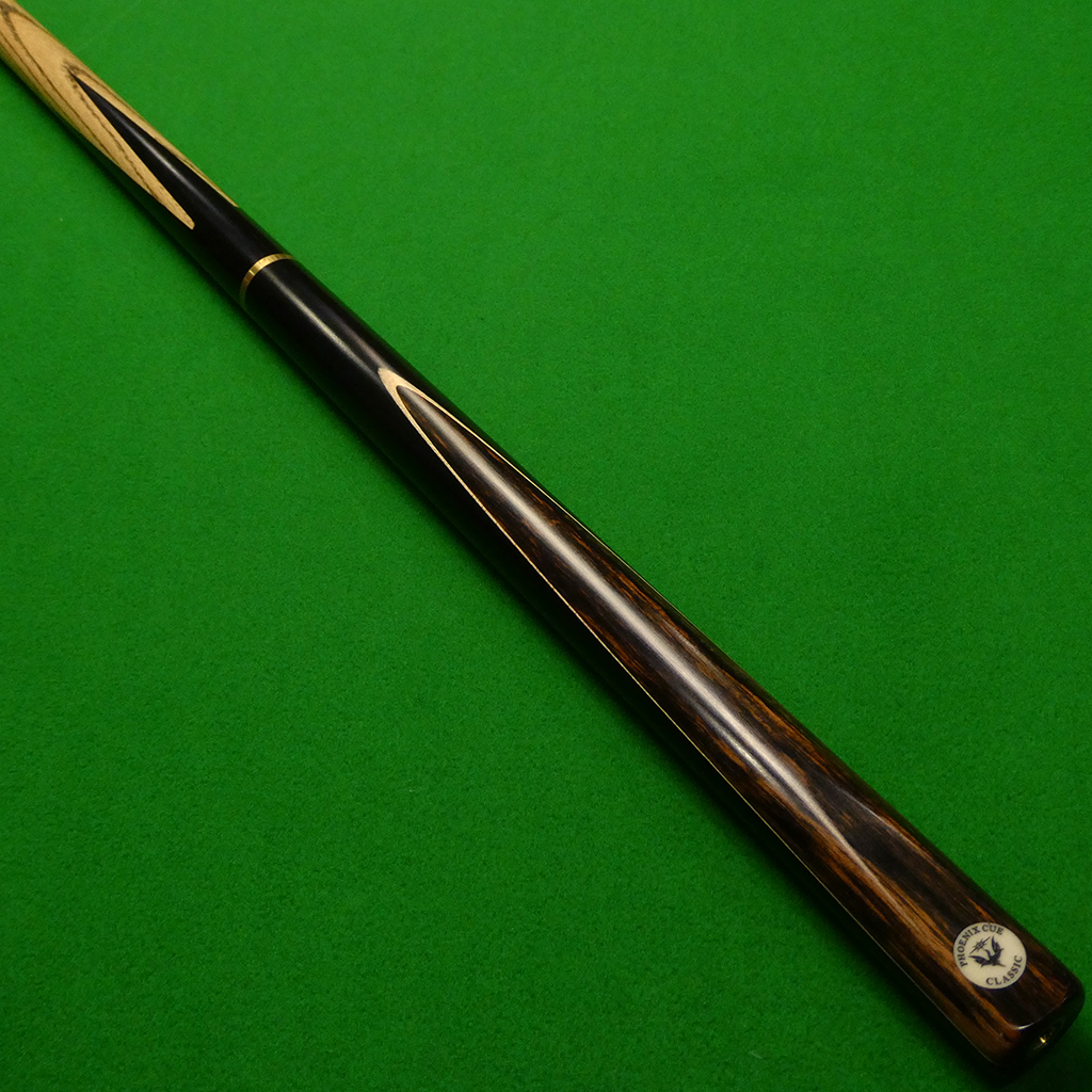 3/4 Phoenix Classic cue Ebony & Macassar White (F)