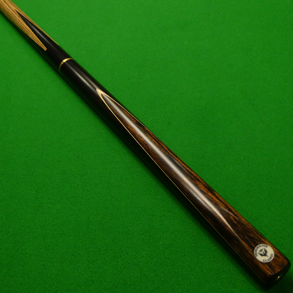 3/4 Phoenix Classic cue Ebony & Macassar White (G)