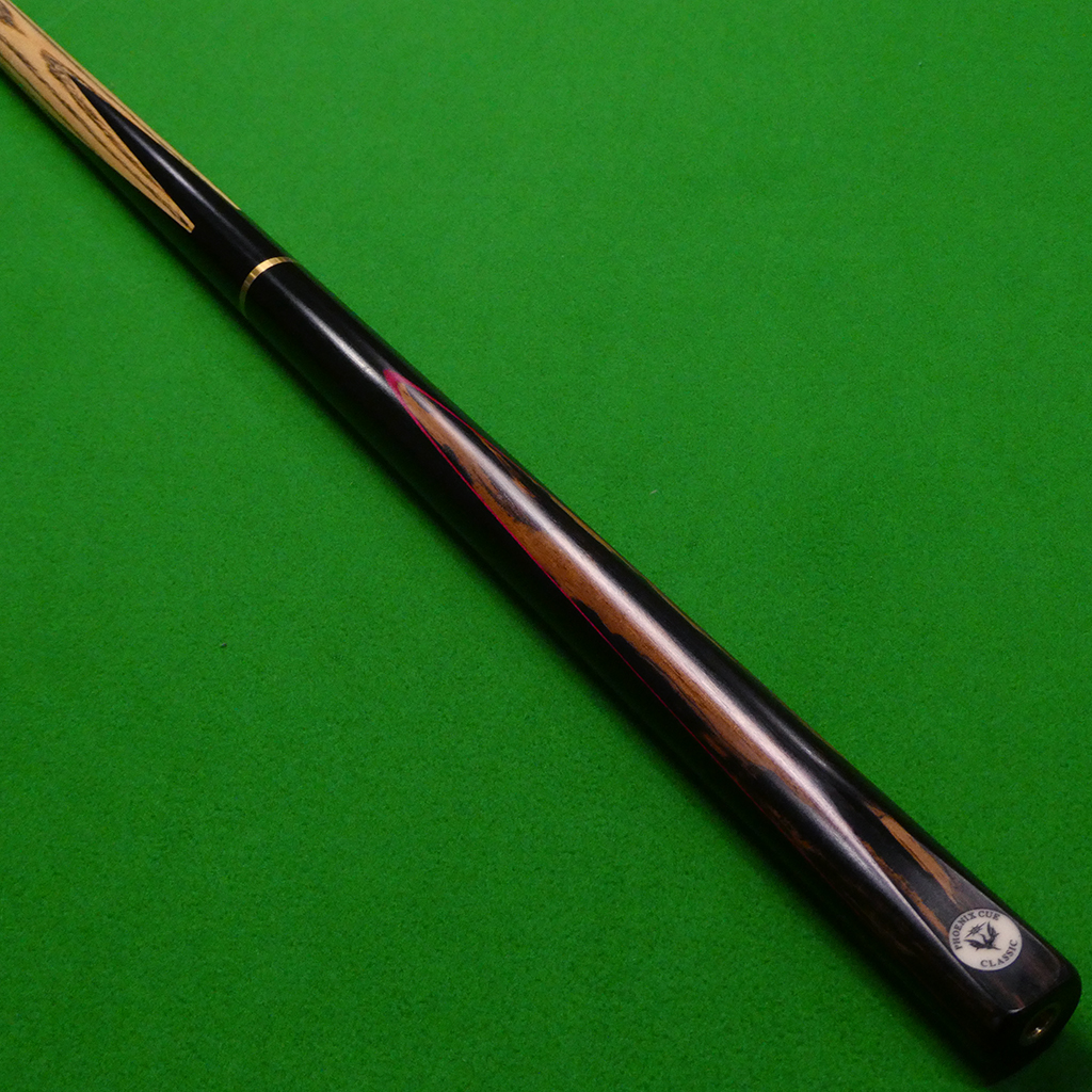 3/4 Phoenix Classic cue Ebony & Macassar Red (J)