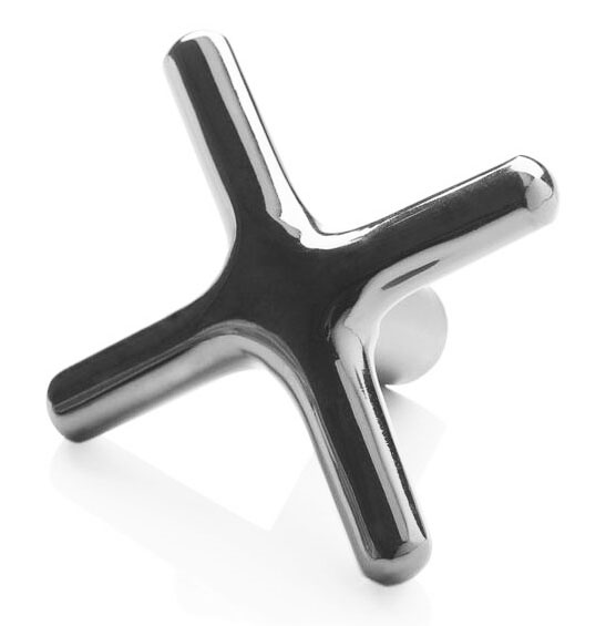 Black Chrome Cross Rest Head - Toeless