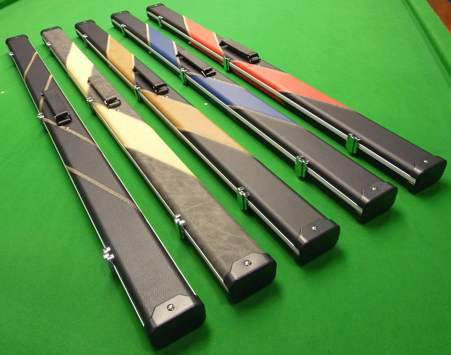 Sporting Goods PowerGlide Deluxe Aluminium Hard Snooker Cue Case For 3/4 Cue Crocodile Effect