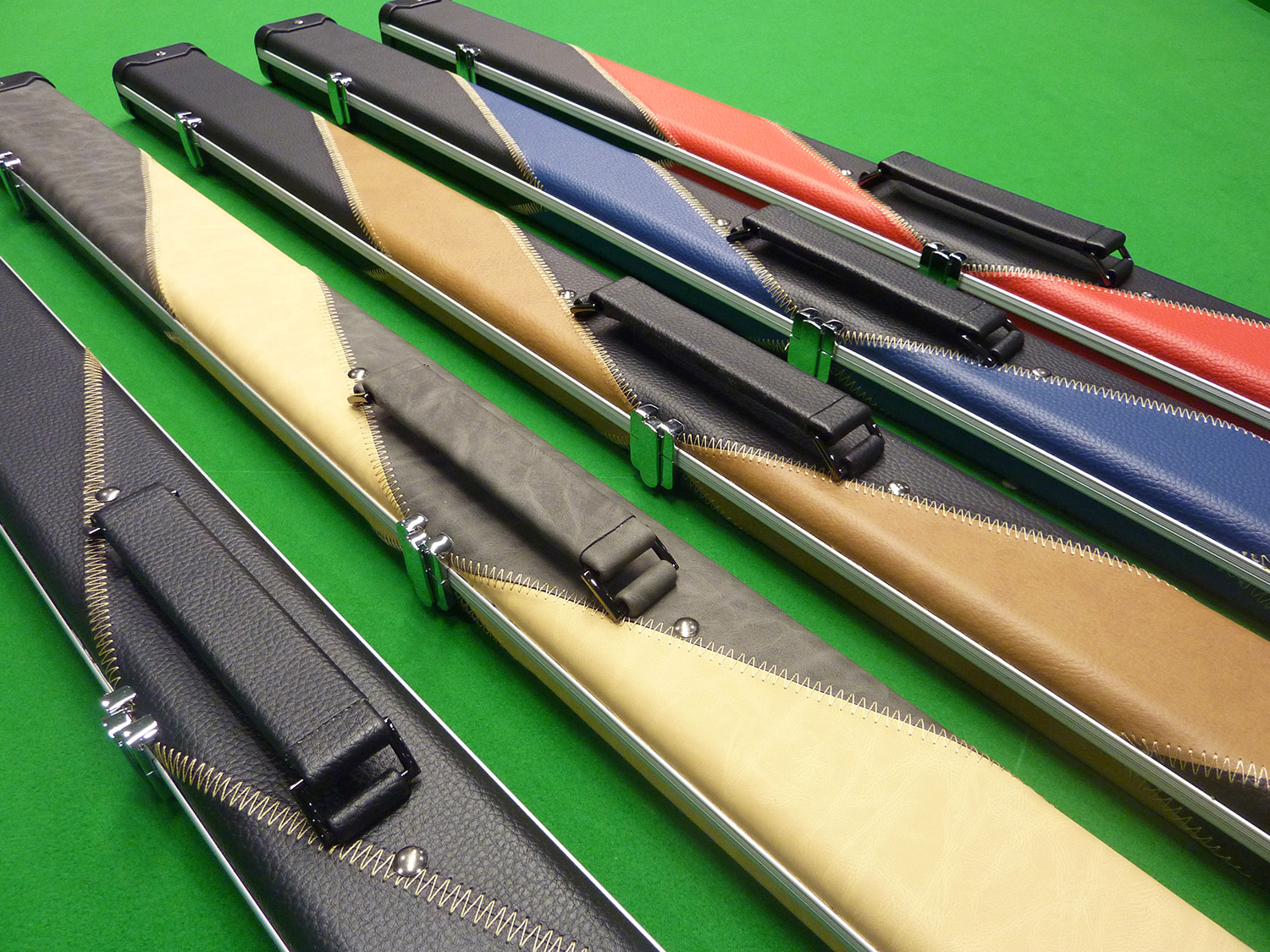 NEW QUALITY DELUXE PATCH 3/4 SNOOKER CUE CASE 