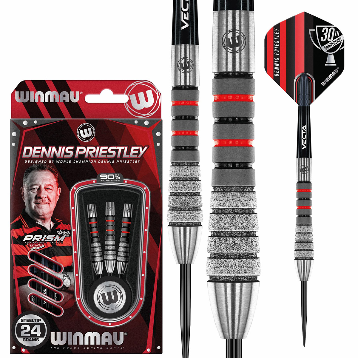 Dennis Priestley Diamond 3-Zero darts set