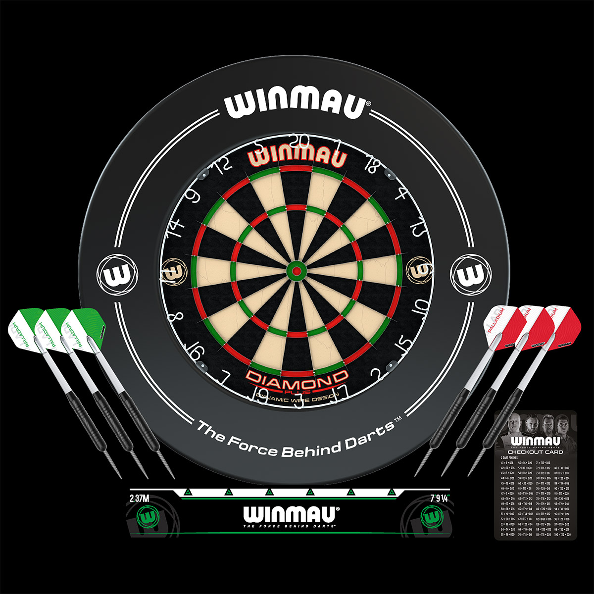 Winmau Diamond Plus Dartboard & Surround set