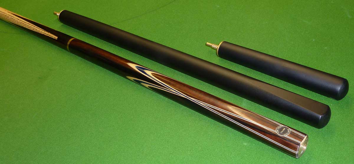 3/4 Falcon cue + extension & mini butt