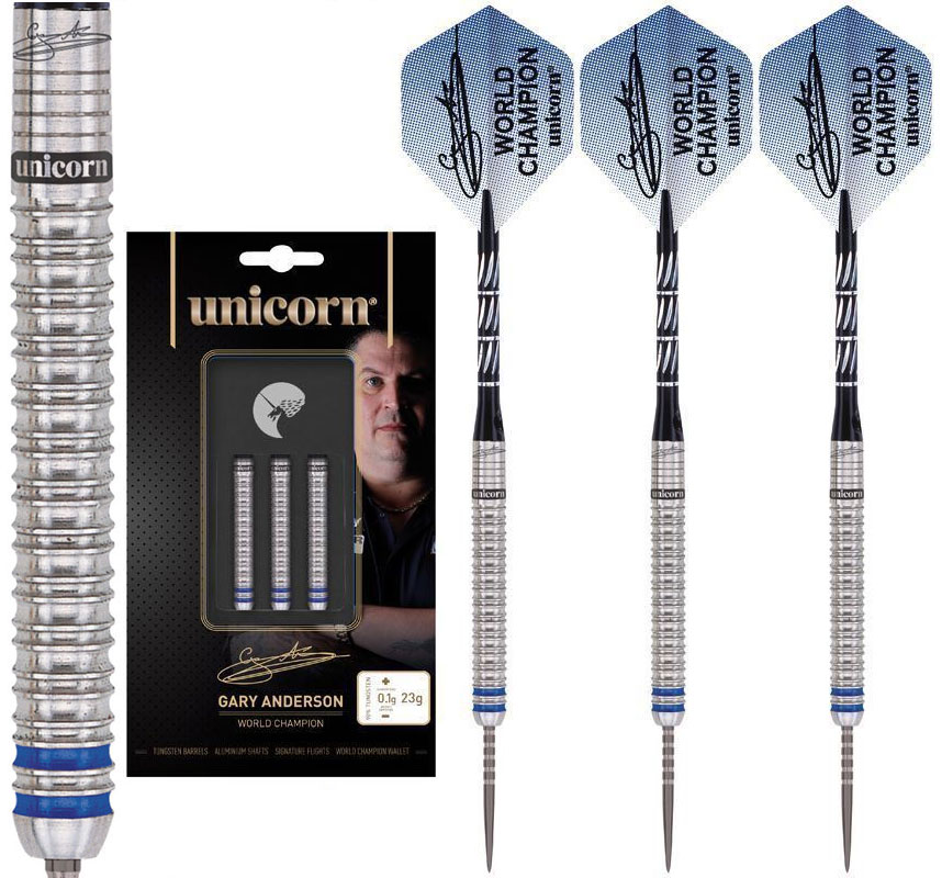 Gary Anderson Phase 3 World Champion Darts + Icon case