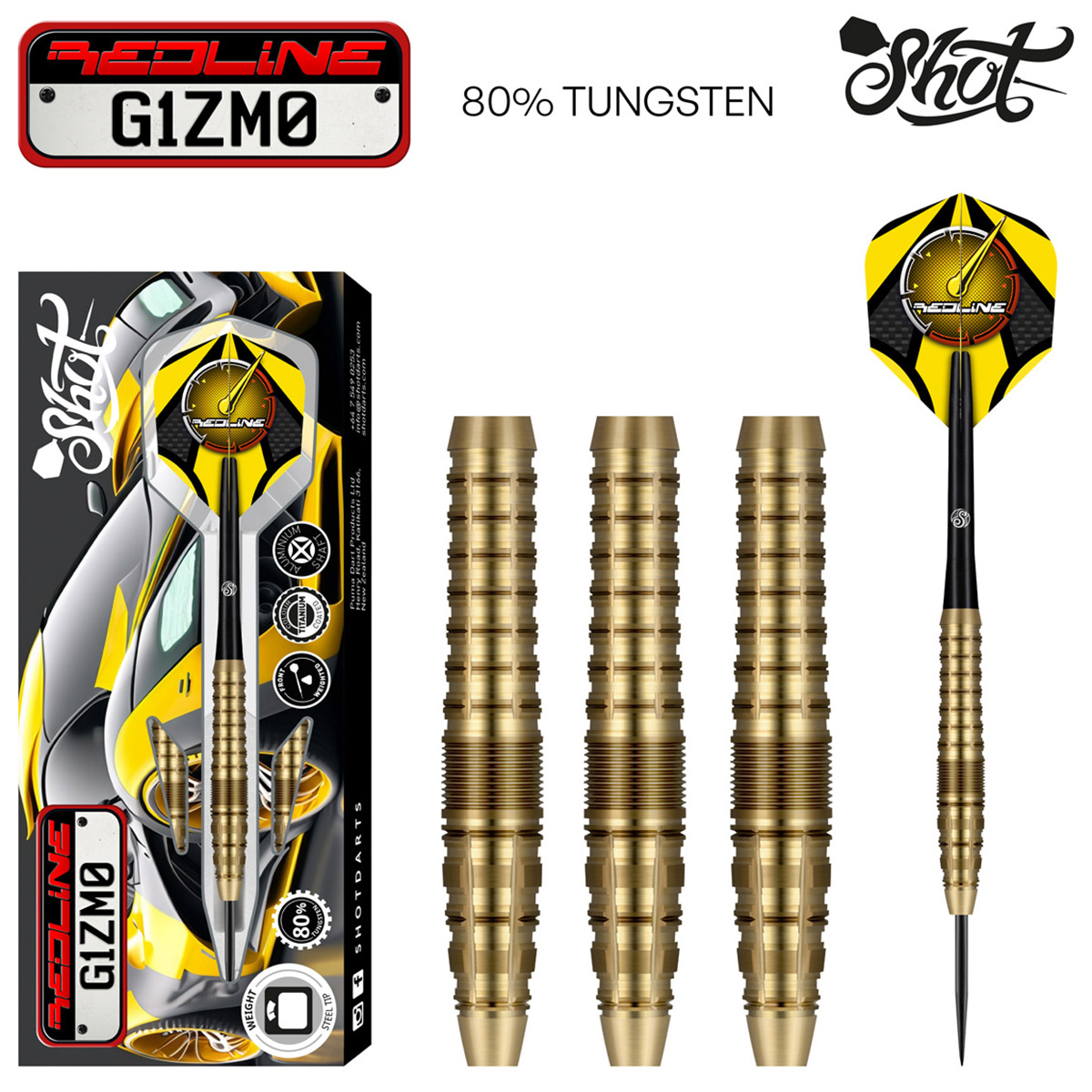 Redline G1ZM0 Steel Tip Dart Set  -80% Tungsten