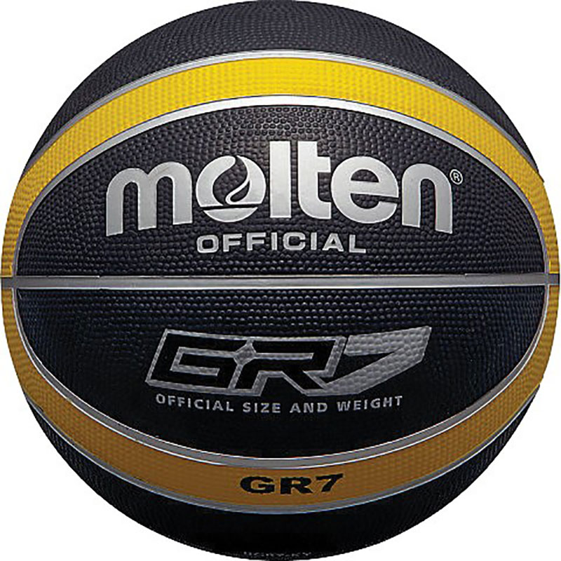 Molten GR7 Basketball Rubber Black & Yellow