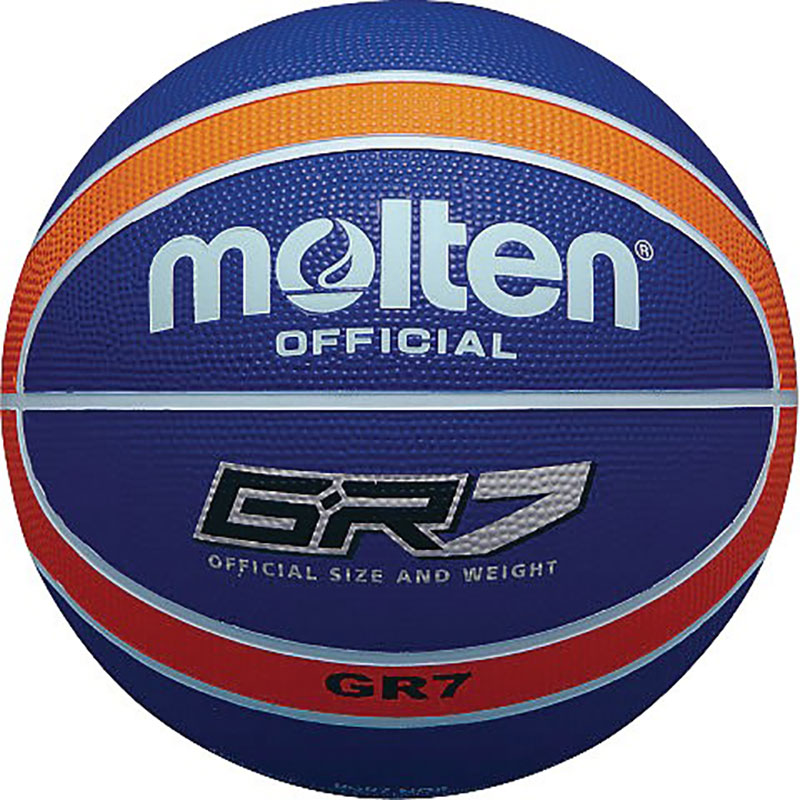 Molten GR7 Basketball Rubber Blue & Orange
