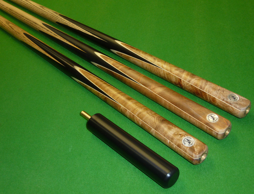 2pc Hand Spliced Jupiter cue + Mini butt