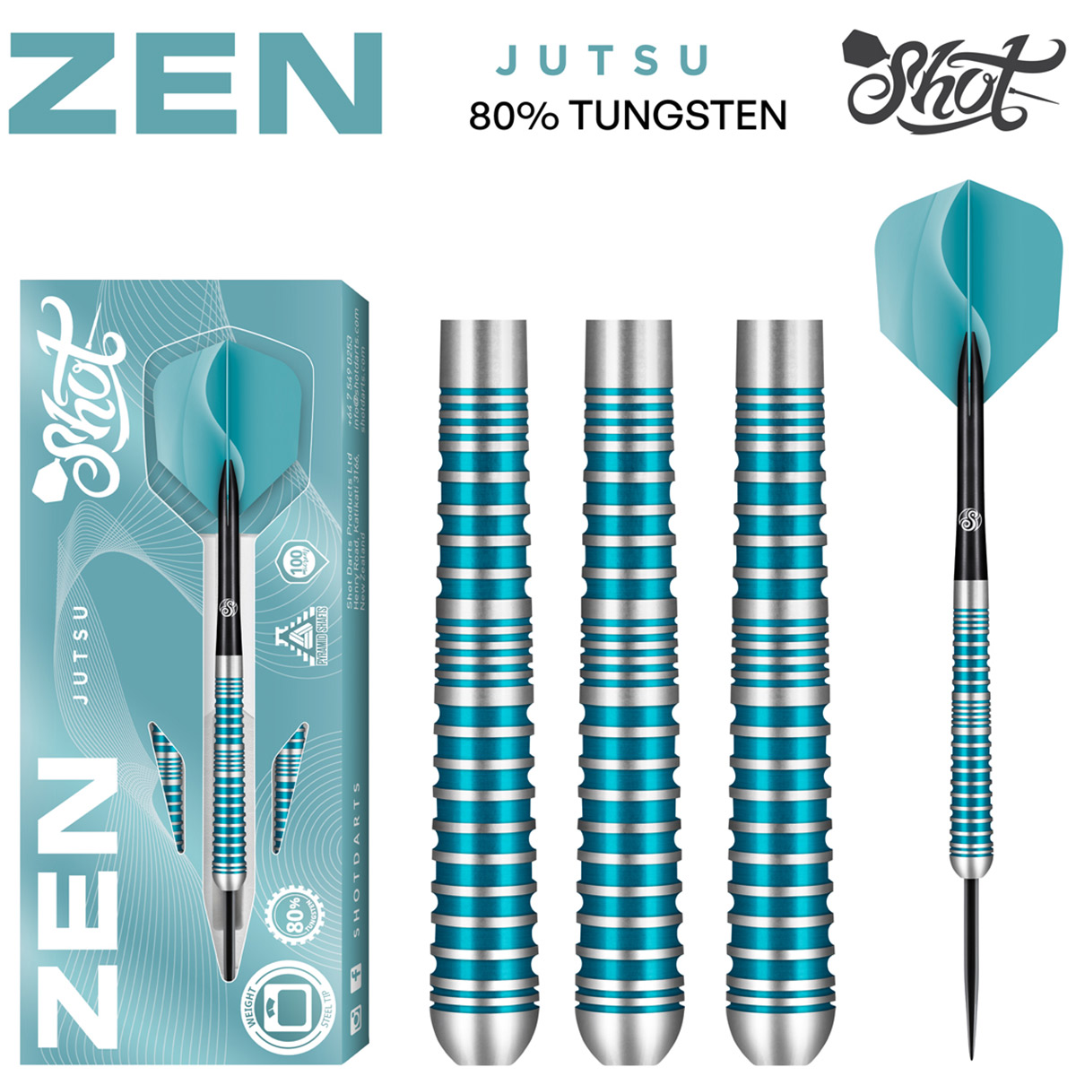 Zen Jutsu 2.0 Steel Tip Darts Set