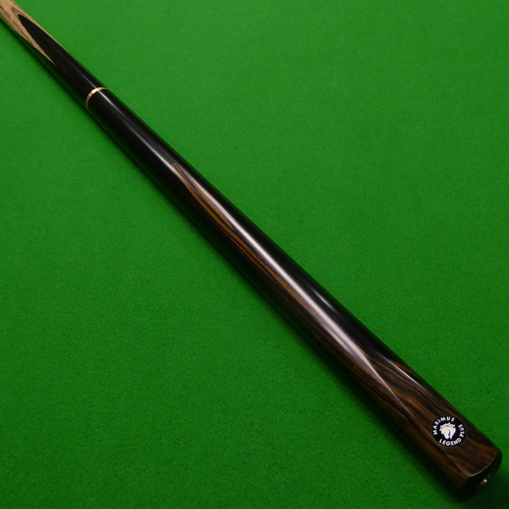 3/4 Maximus Legend Plus snooker cue - Ash, Ebony & Macassar (C)