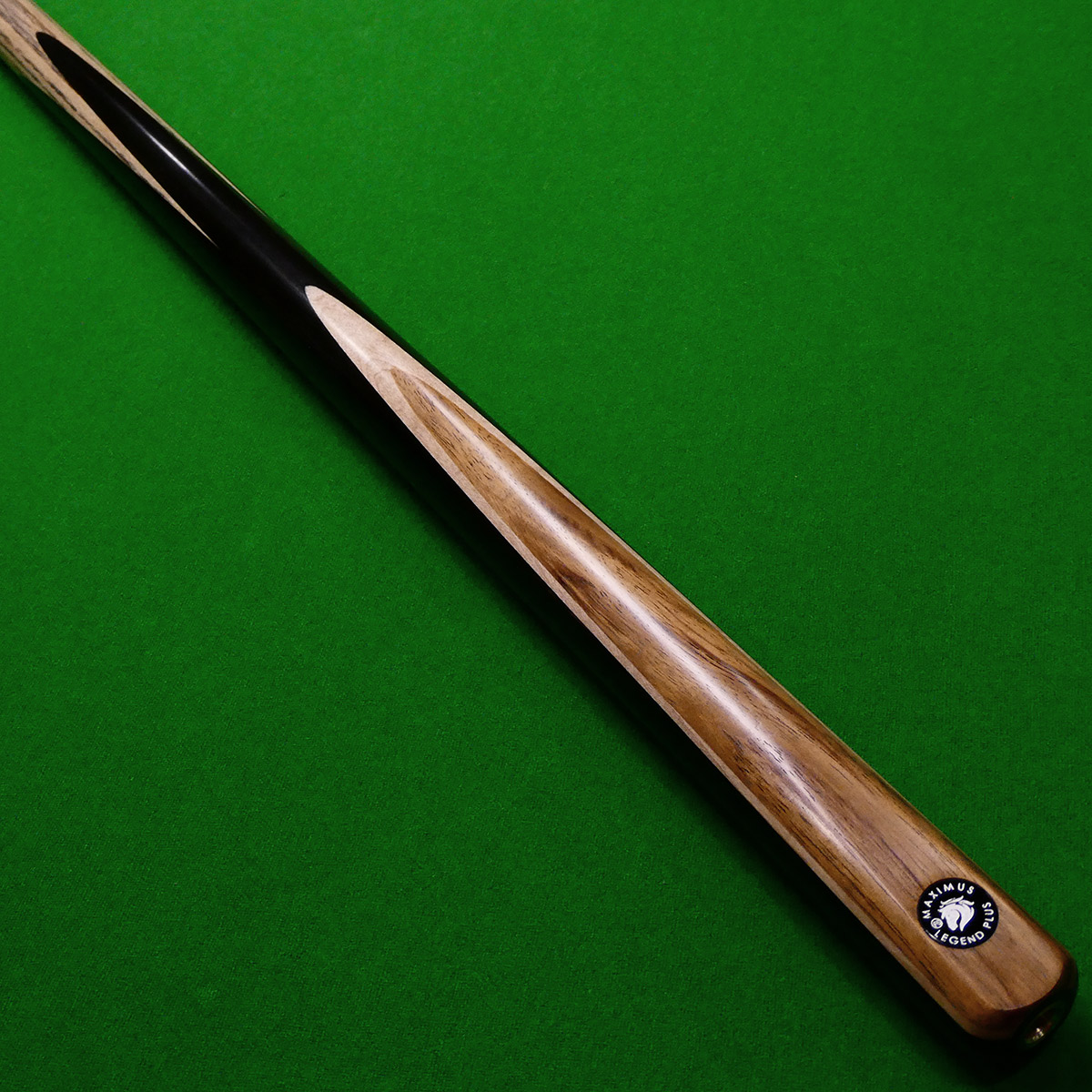 1pc Maximus Legend Plus Full Shaft snooker cue - Ash, Ebony & Ovangkol (D)