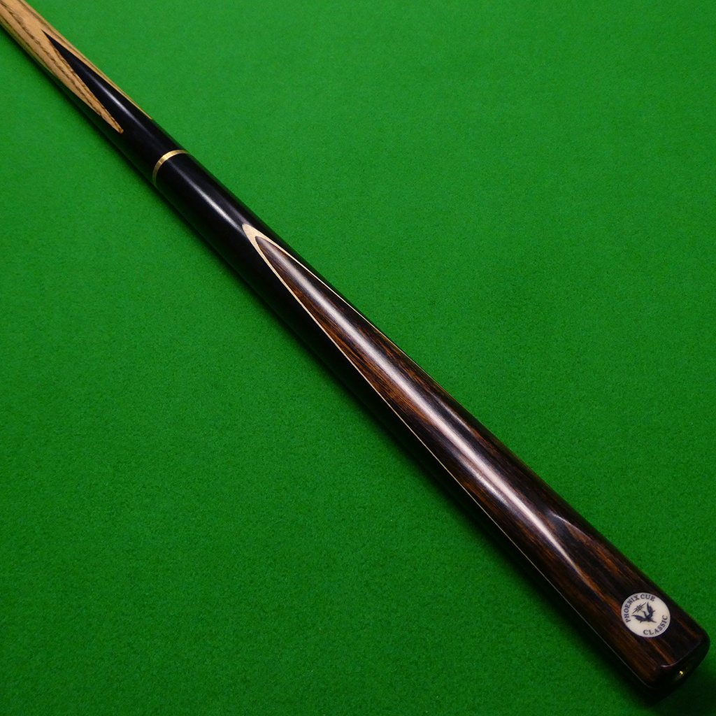 3/4 Phoenix Classic cue Ebony & Macassar White (D)