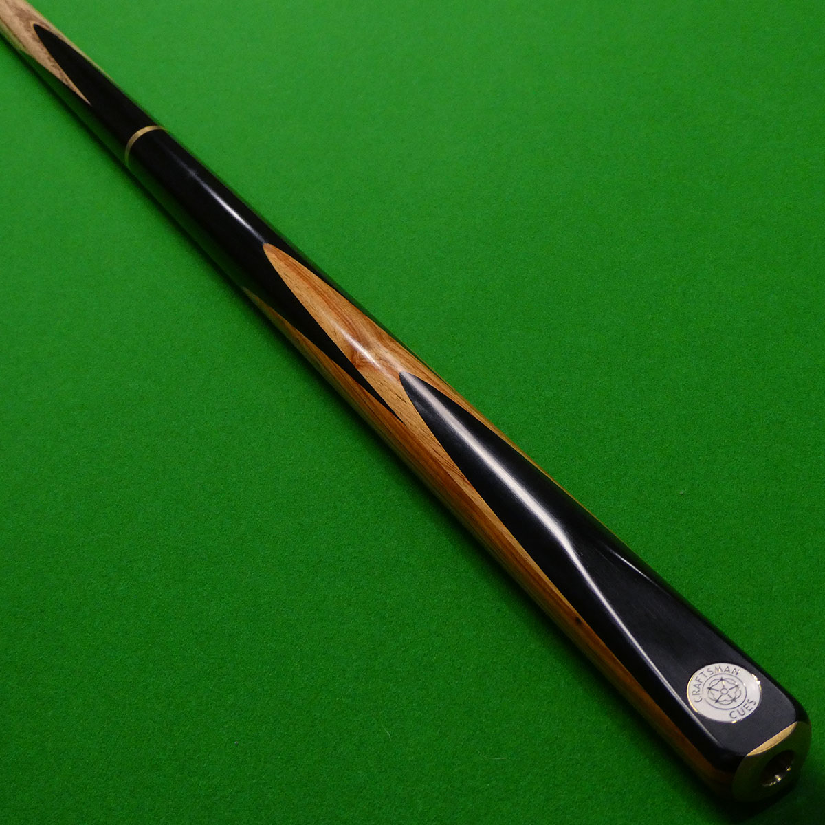 3/4 Craftsman Majestic Snooker cue (D) - Hand Spliced - Tulip wood