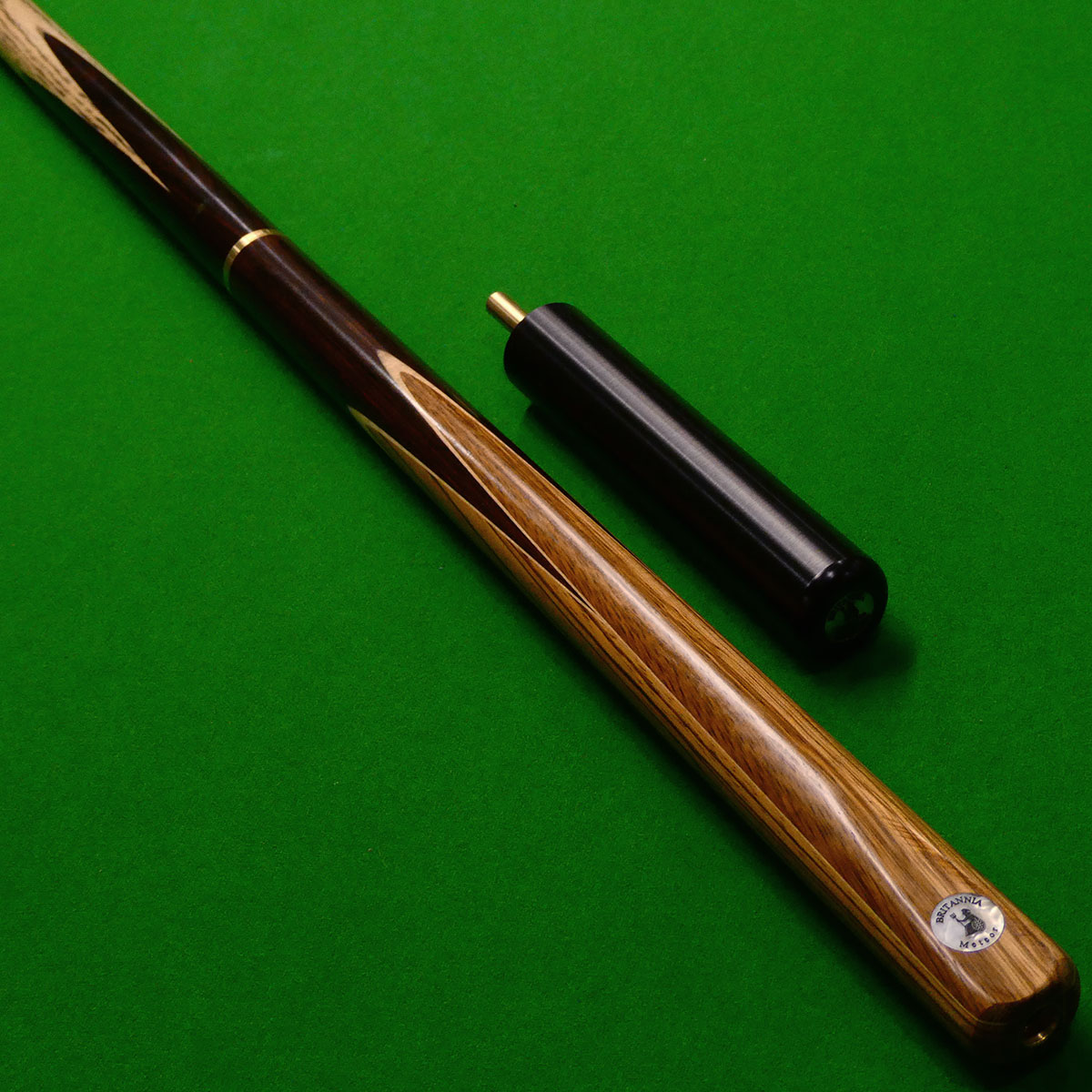 3/4 Hand Spliced Meteor Snooker cue + Mini butt