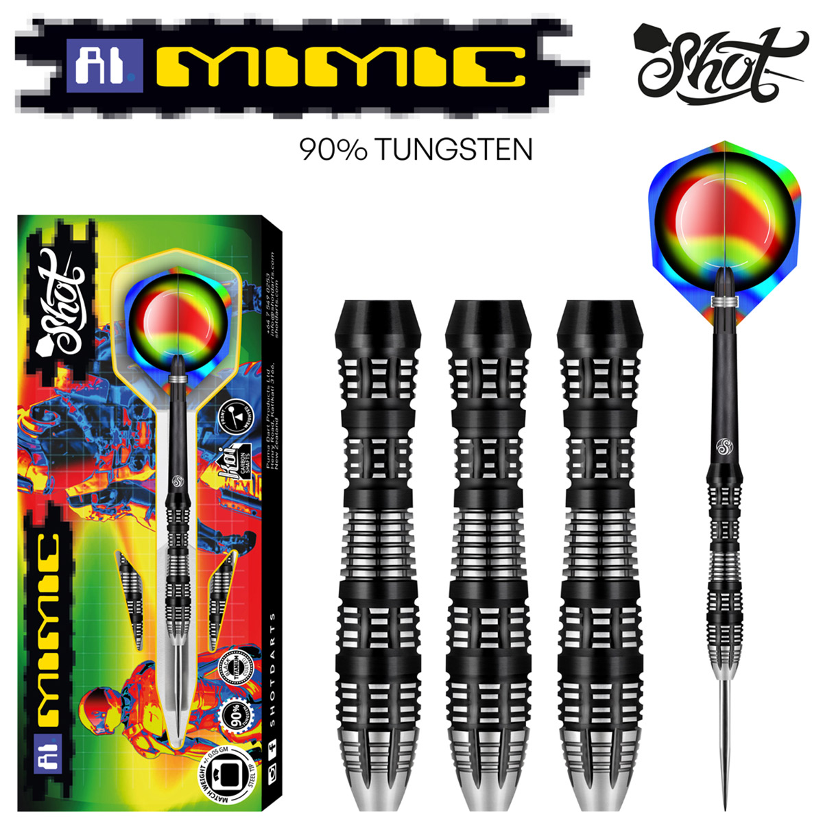 AI Mimic Steel Tip Dart Set - 90% Tungsten