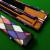 3/4 Purple Diamond cue case - view 2