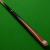 3/4 Craftsman Century cue - Hand Spliced Ash, Ebony & Rose (E) - view 1