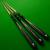 3/4 Green Sniper hand spliced pool cue - view 7