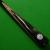 3/4 Maximus Ultimate cue 3775 with Ultimate Ash shaft, Ebony & Tabac burl - view 3