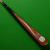 3/4 Craftsman Century cue - Hand Spliced Ash, Ebony & Rose (E) - view 2